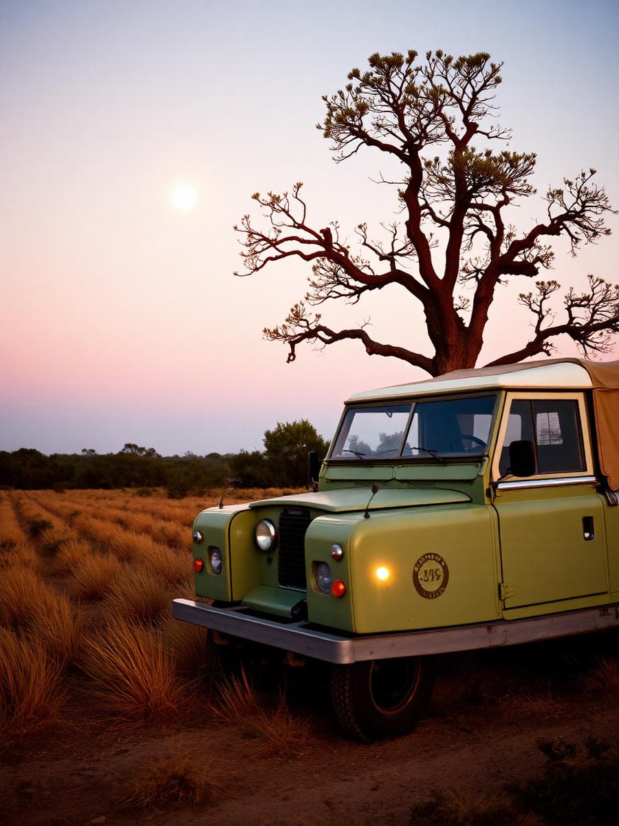 Chasing the harvest moon across the Alentejo by vintage Land Rover